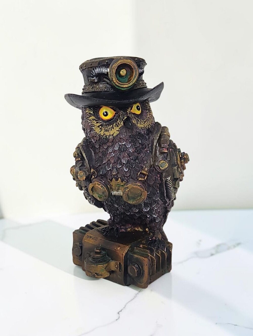 Steampunk Submariner Sailor Owl Figurine